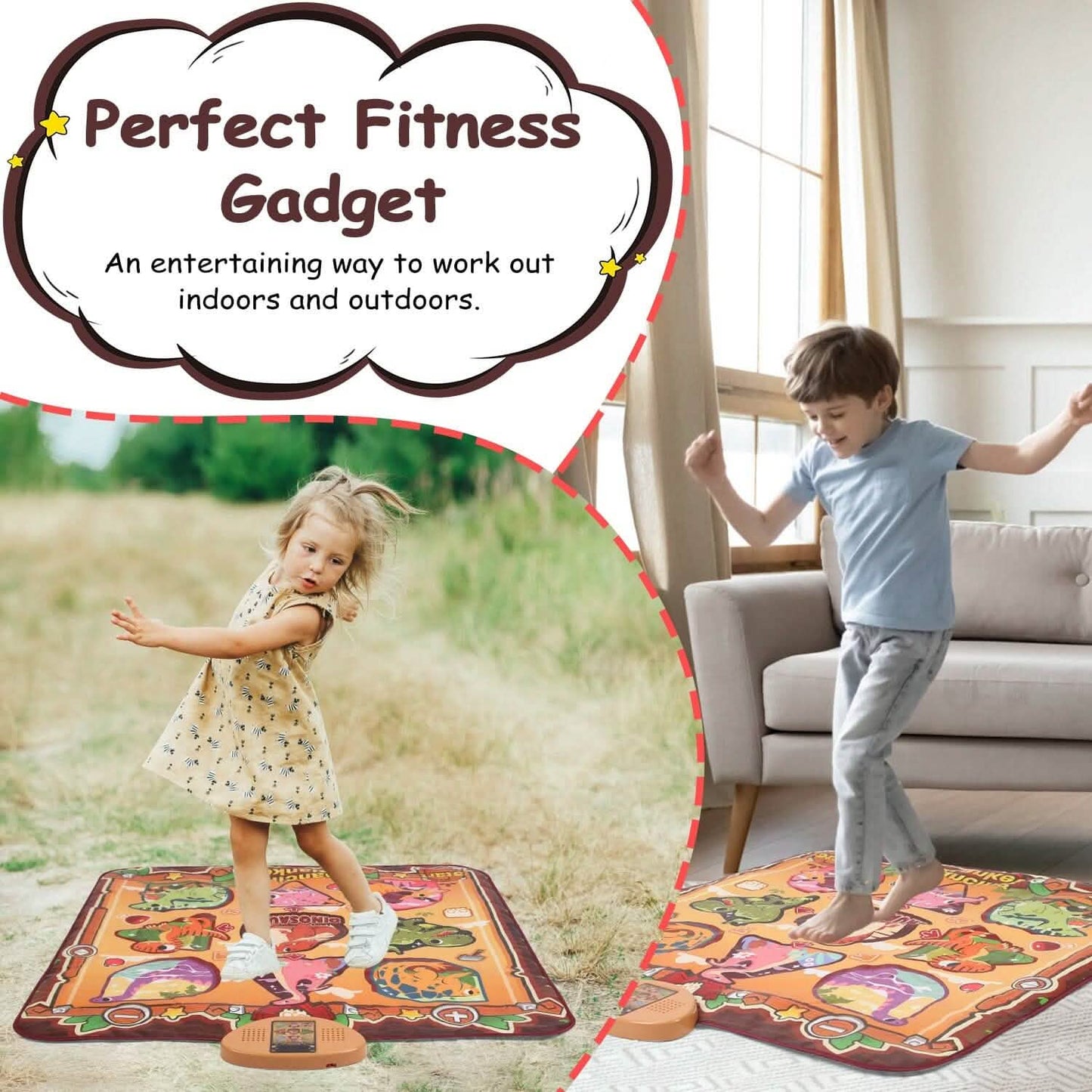 Kids Electronic Music Dance Pad with 6 Modes