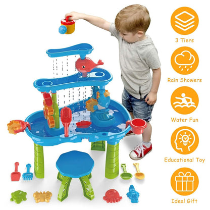Kids Sand Water Table for 3-6 Years Old Sensory Exercise Friendship Building