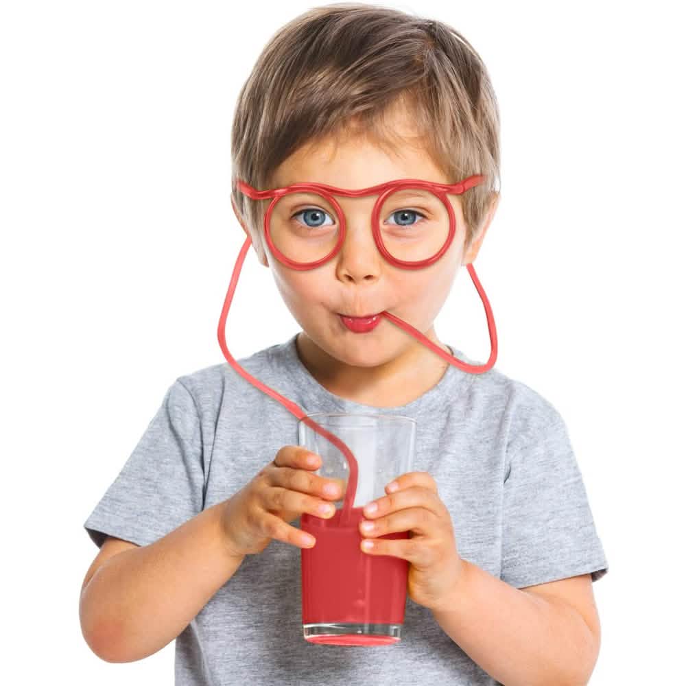 Kids Silly Straw Glasses