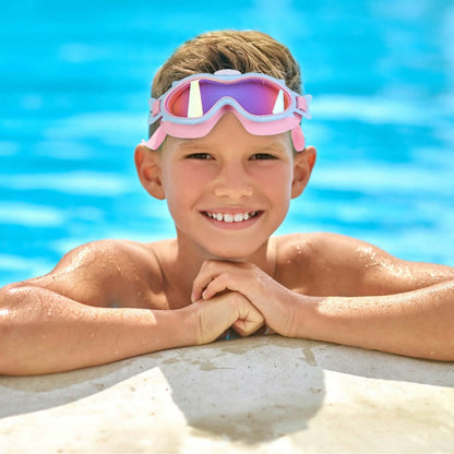 Kids Swim Goggles with Ear Plugs UV Protection Anti-Fog Leak Proof