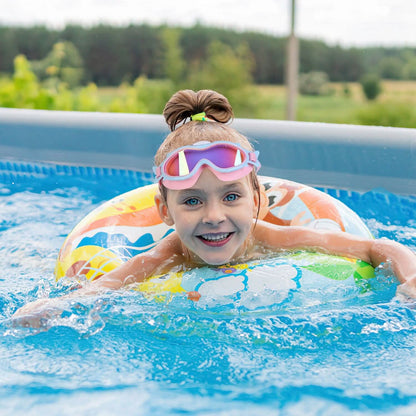 Kids Swim Goggles with Ear Plugs UV Protection Anti-Fog Leak Proof