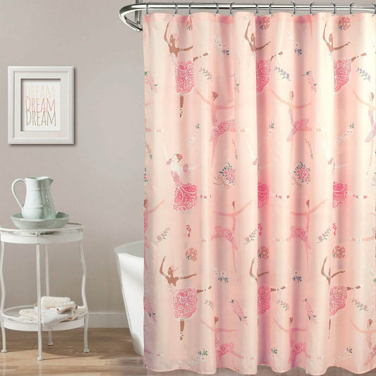 Kidz Mix Dancing Ballerinas Shower Curtain
