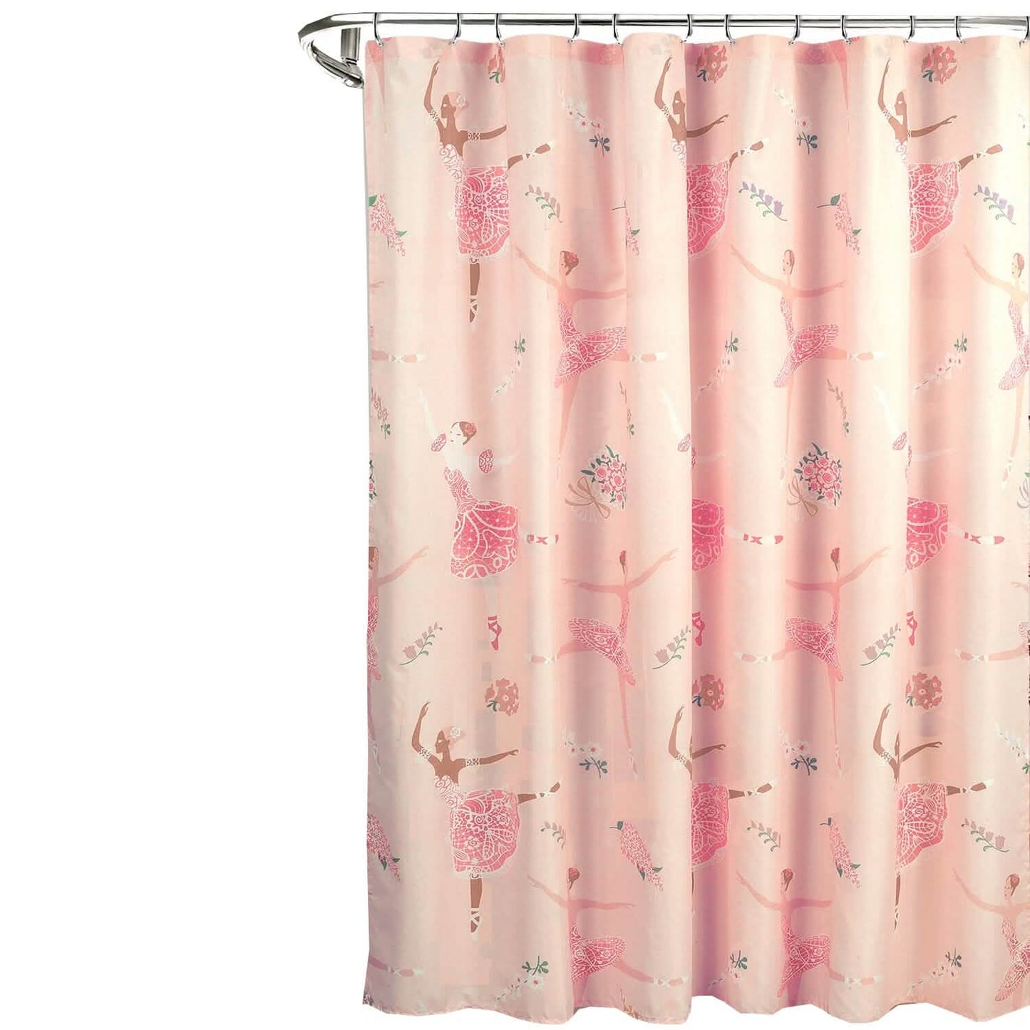 Kidz Mix Dancing Ballerinas Shower Curtain