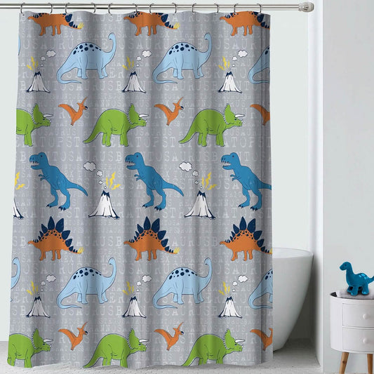 Kidz Mix Dinosaur Walk Shower Curtain