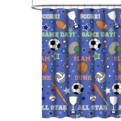 Kidz Mix Game Day Shower Curtain