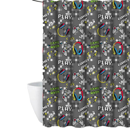 Kidz Mix Game on Glow-in-the-Dark Shower Curtain