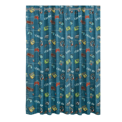Kidz Mix Level Up Glow-in-the-Dark Shower Curtain