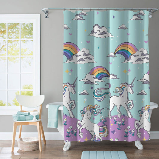 Kidz Mix Magical Unicorn Shower Curtain