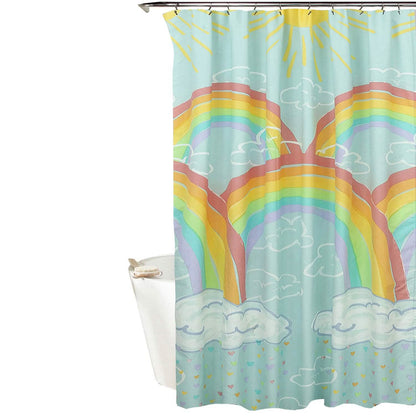 Kidz Mix Rainbow Clouds Shower Curtain
