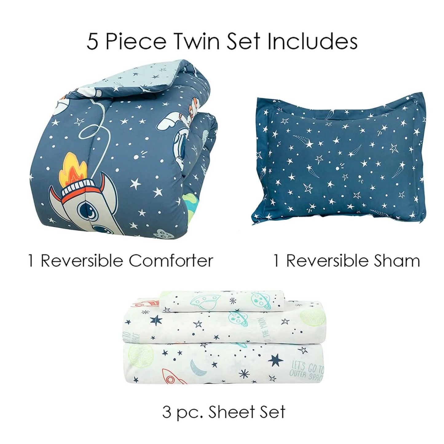 Kidz Mix Space Explorer Bed in a Bag