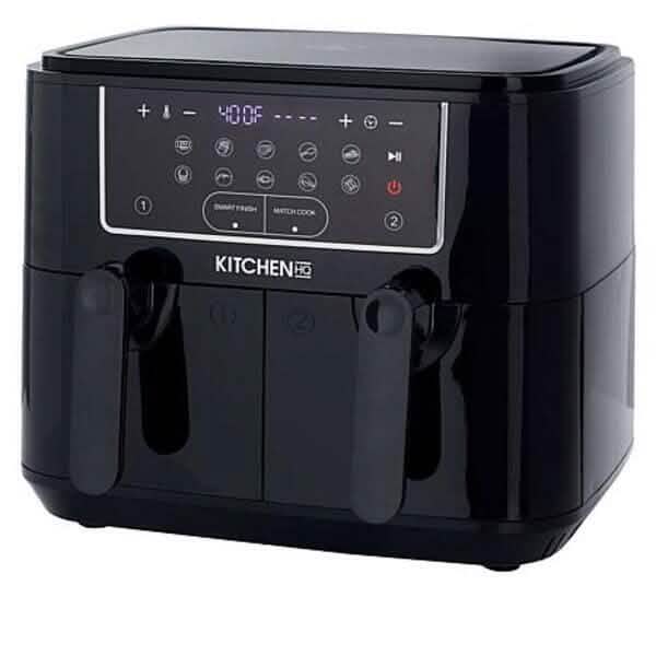 Kitchen HQ 10-in-1 9-Quart Dual Air Fryer with Kebabs (Refurbished)