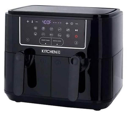 Kitchen HQ 10-in-1 9-Quart Dual Air Fryer with Kebabs (Refurbished)