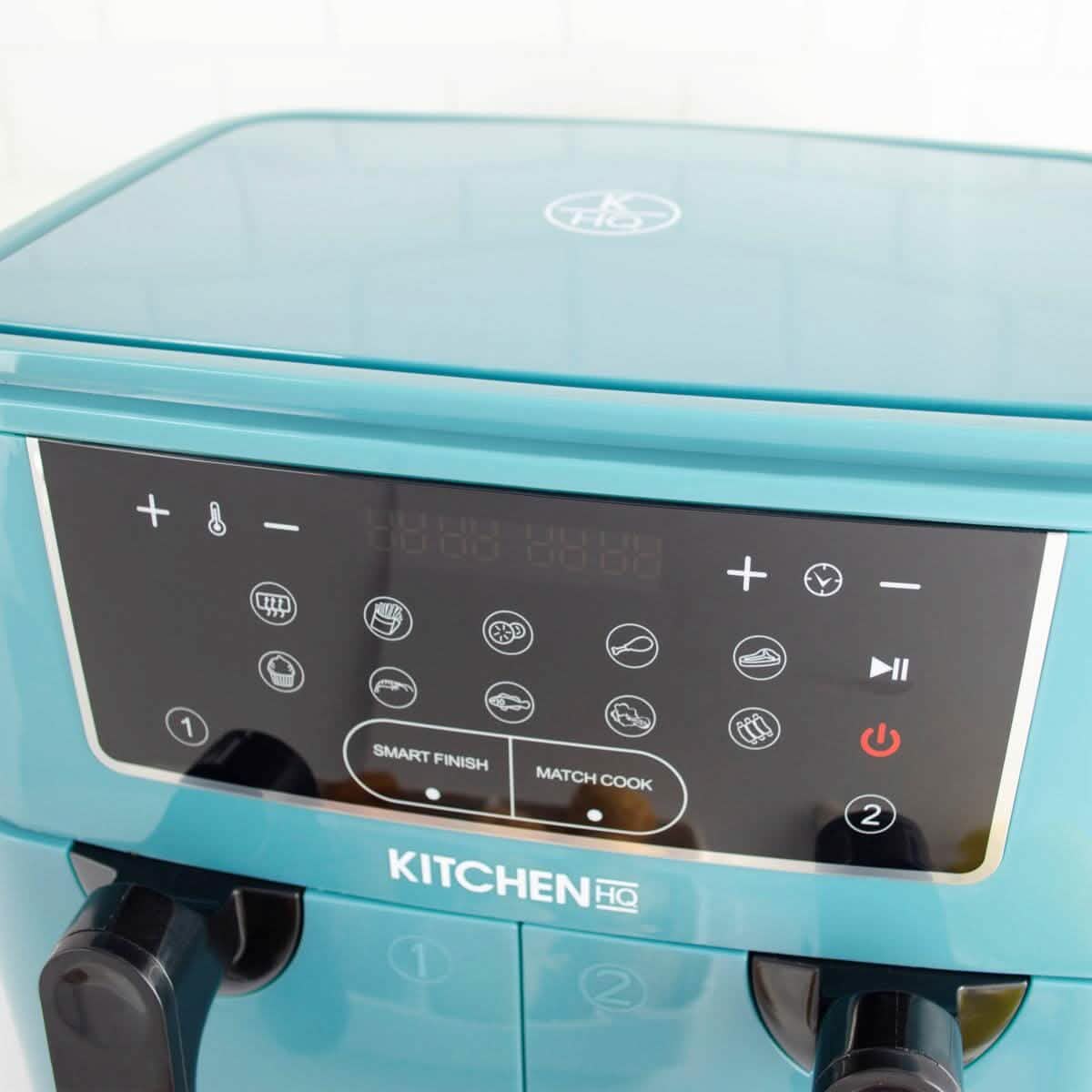 Kitchen HQ 10-in-1 9-Quart Dual Air Fryer with Kebabs (Refurbished)