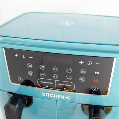 Kitchen HQ 10-in-1 9-Quart Dual Air Fryer with Kebabs (Refurbished)