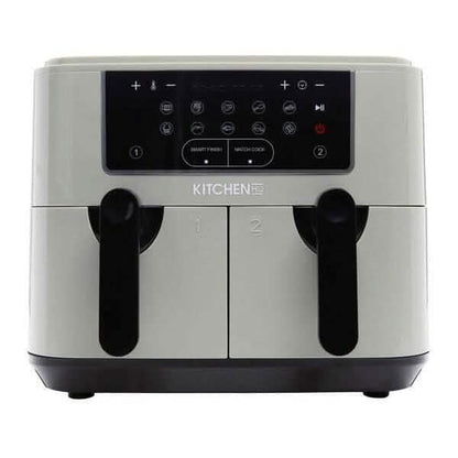 Kitchen HQ 10-in-1 9-Quart Dual Air Fryer with Kebabs (Refurbished)