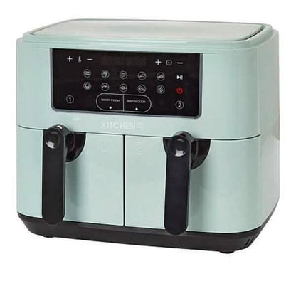 Kitchen HQ 10-in-1 9-Quart Dual Air Fryer with Kebabs (Refurbished)