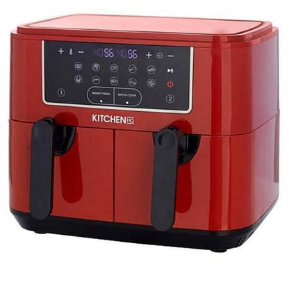 Kitchen HQ 10-in-1 9-Quart Dual Air Fryer with Kebabs (Refurbished)