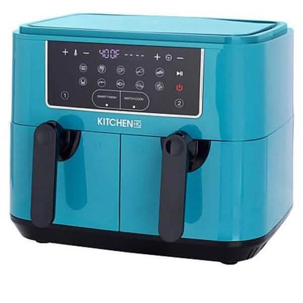 Kitchen HQ 10-in-1 9-Quart Dual Air Fryer with Kebabs (Refurbished)