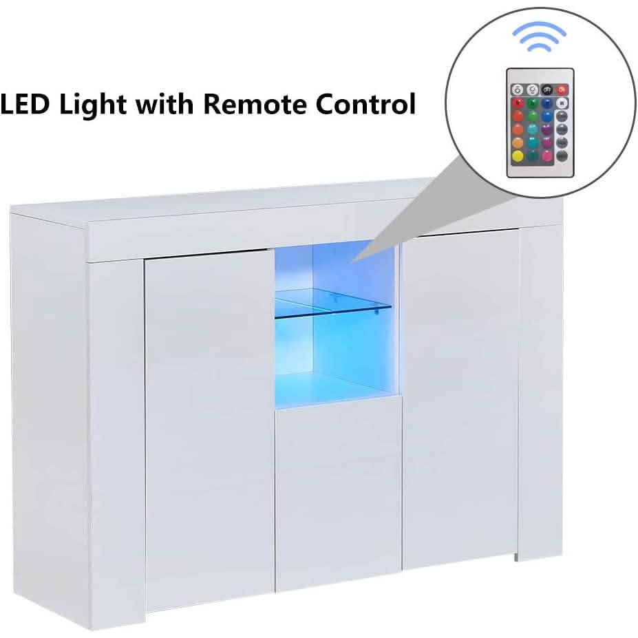 Kitchen Sideboard Cupboard with LED Light