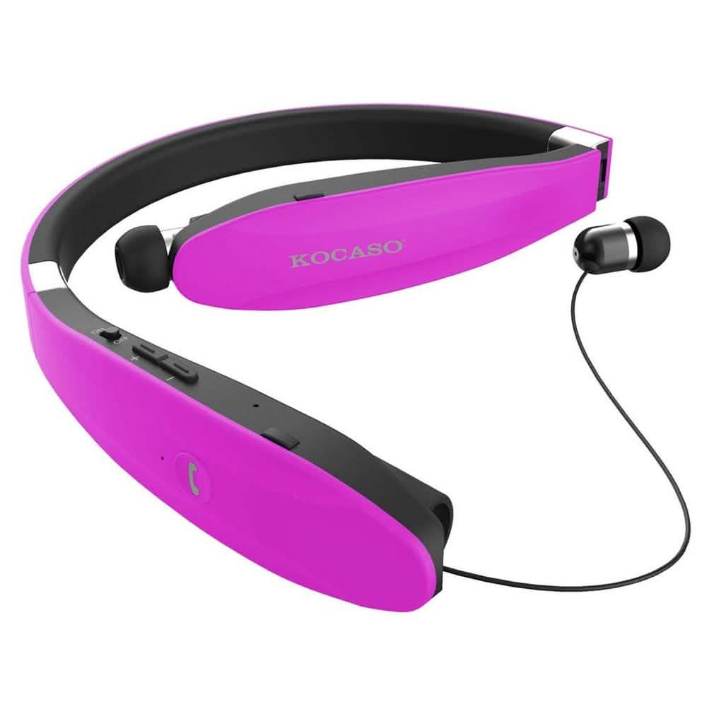 Kocaso Foldable Wireless Neckband Sweatproof Headset