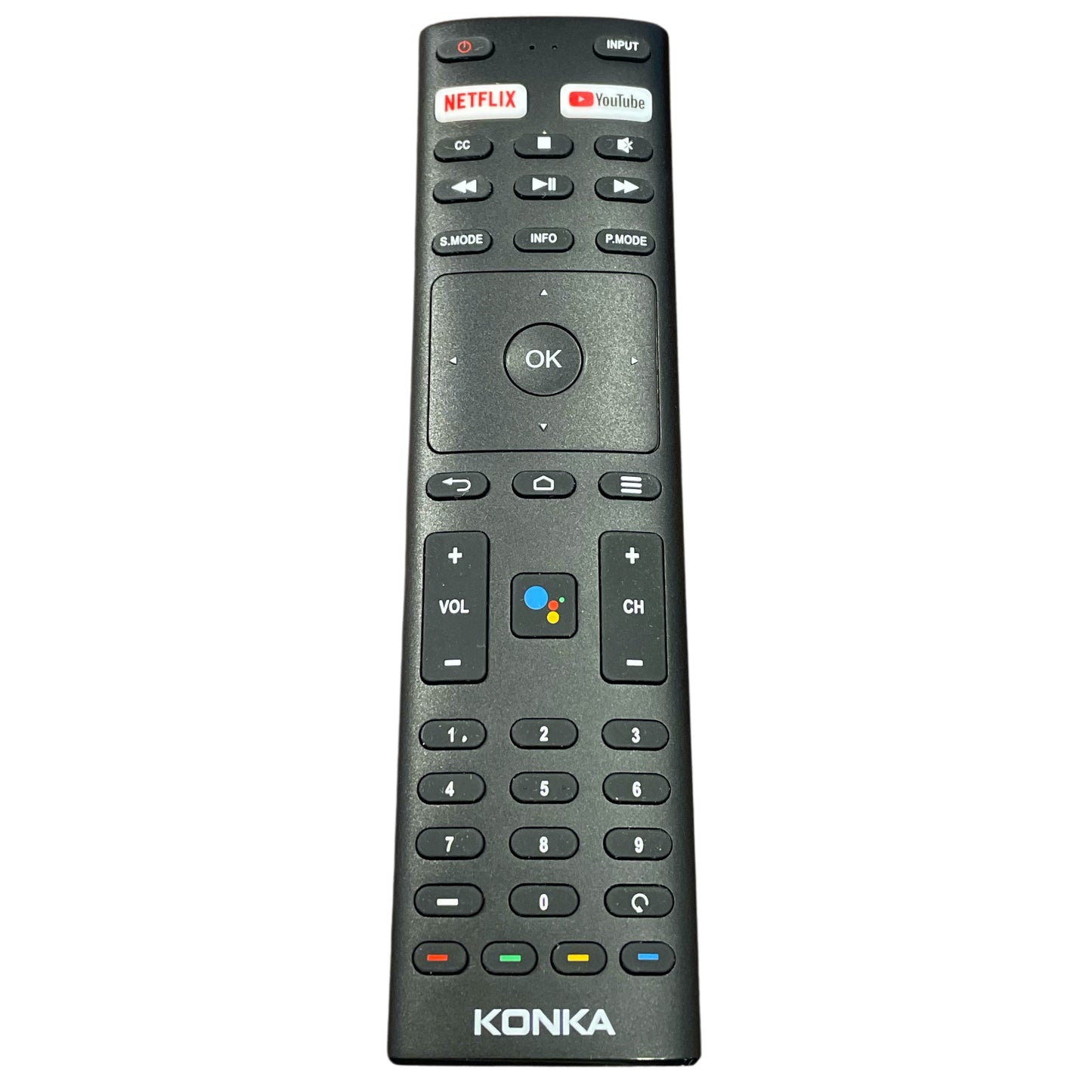 Konka RMC3329 Smart Google TV Remote Control | Voice | IR | Netflix | Youtube - 504Q4371109