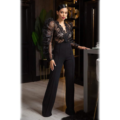 Lace Combined Fashion Jumpsuit