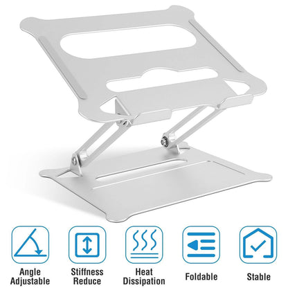 Laptop Stand Aluminum Angle Adjustable Computer Holder Riser Heat Vent