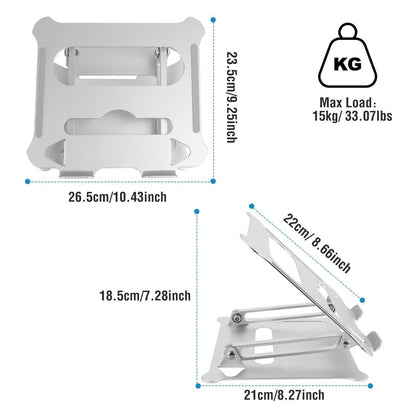 Laptop Stand Aluminum Angle Adjustable Computer Holder Riser Heat Vent