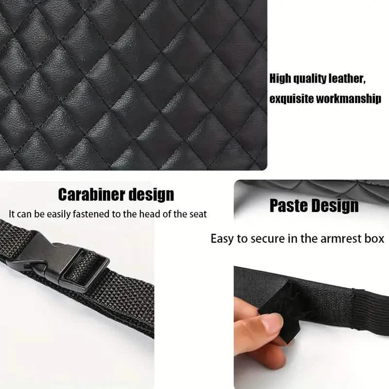 Large Capacity Car Seat Back Organizer with Storage Bag