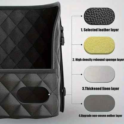 Large Capacity Car Seat Back Organizer with Storage Bag