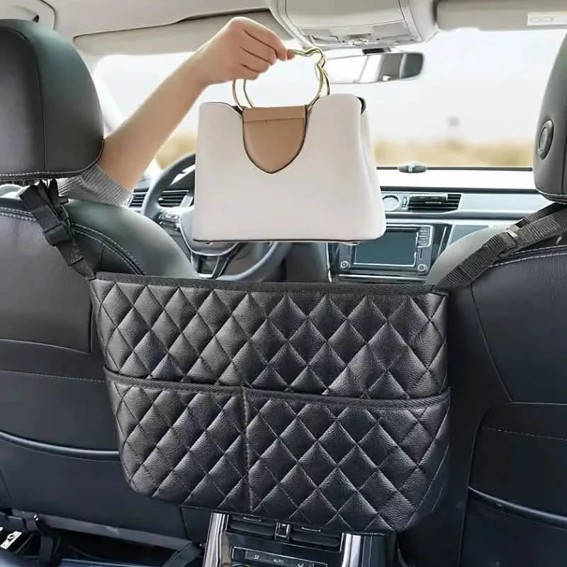 Large Capacity Car Seat Back Organizer with Storage Bag