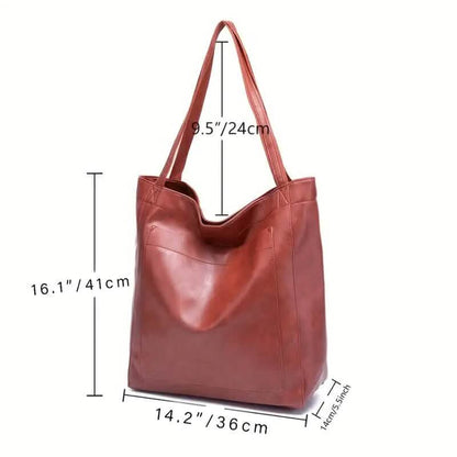 Large Capacity Soft Leather Handbags for Women