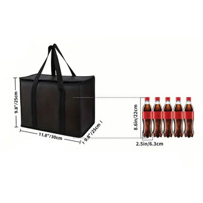 Large Sturdy Zipper Insulated Bag