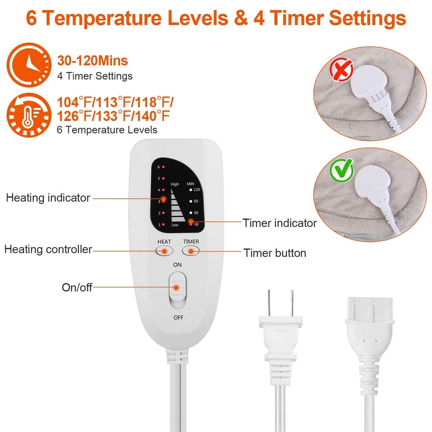 Large Weighted Heating Pad for Neck and Shoulders