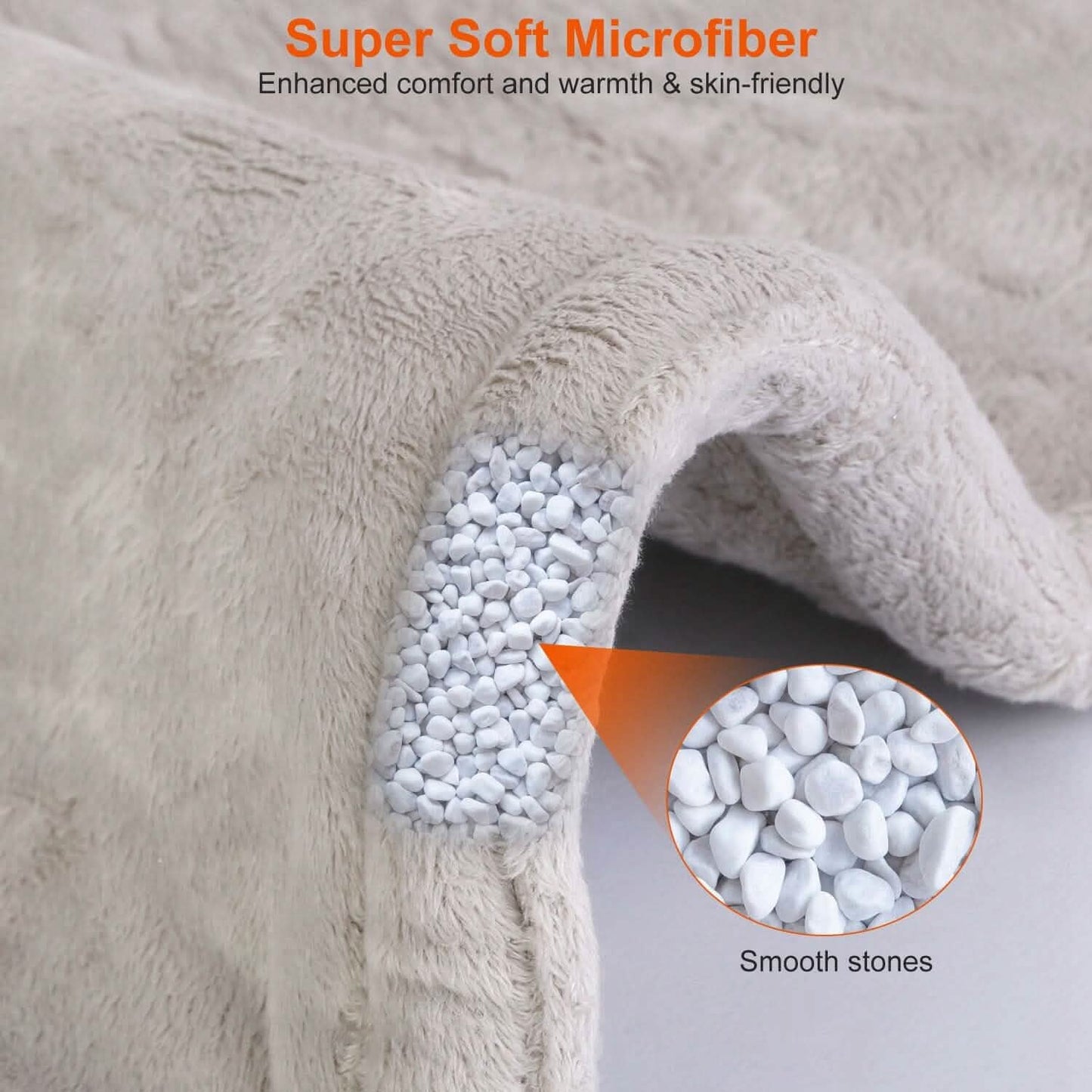 Large Weighted Heating Pad for Neck and Shoulders