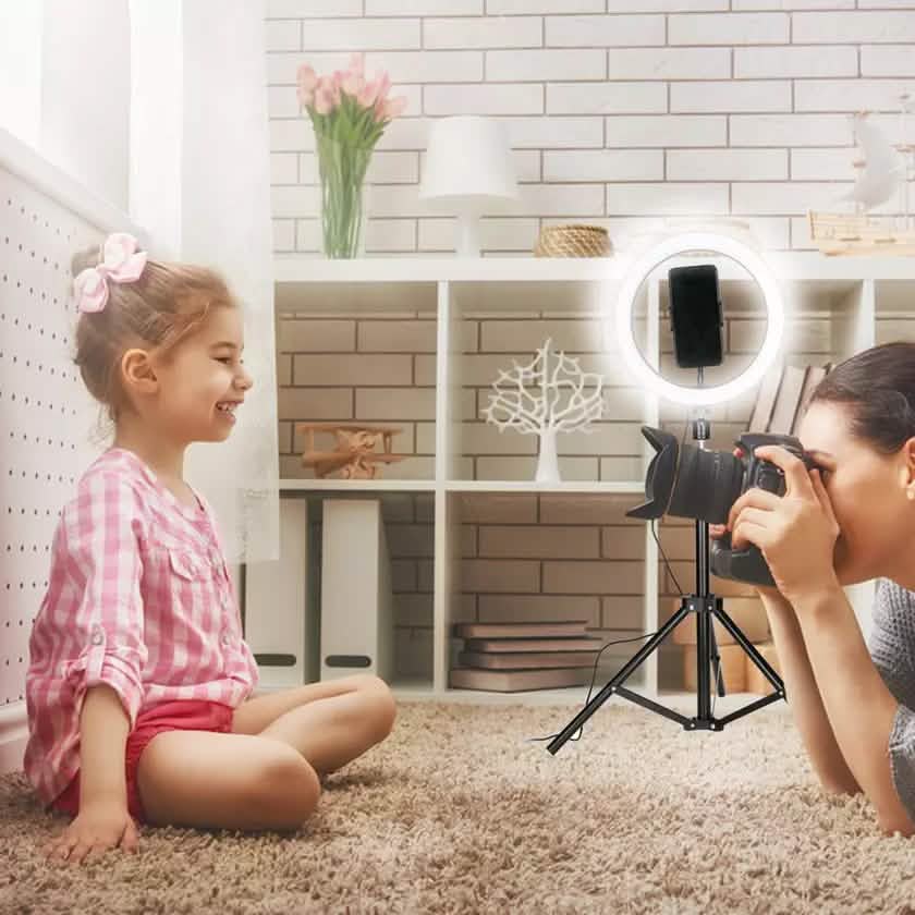 LAX Selfie Ring LED Light Stand with Tripod