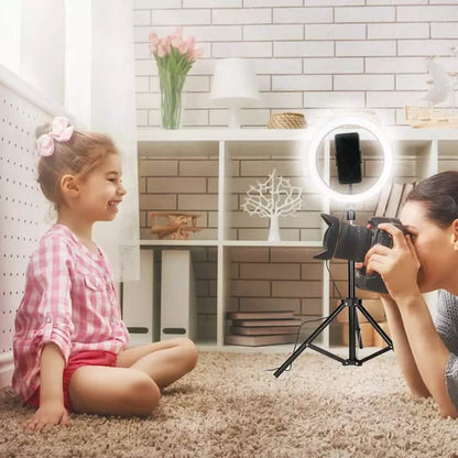 LAX Selfie Ring LED Light Stand with Tripod