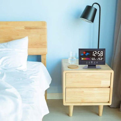 LCD Color Screen Digital Backlight Snooze Alarm Clock