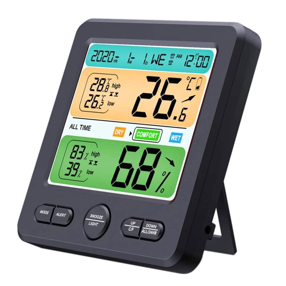 LCD Display Wall-Mounted Desktop Indoor High-Precision Temperature and Humidity Meter