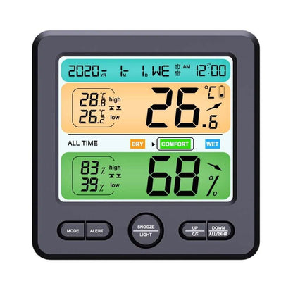 LCD Display Wall-Mounted Desktop Indoor High-Precision Temperature and Humidity Meter