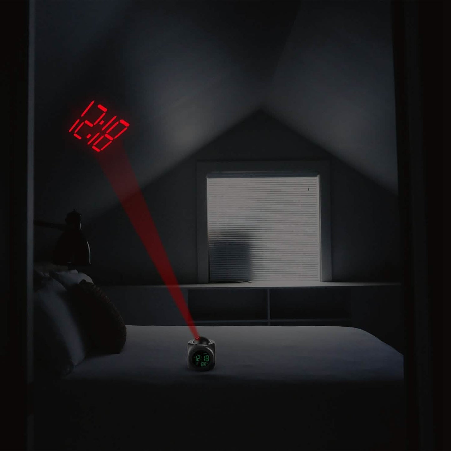 LCD Projection Alarm Clock with Voice Broadcast Function