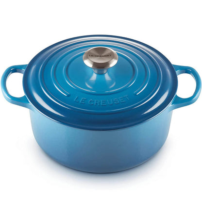 Le Creuset Enameled Cast Iron Signature Round Dutch Oven, 7.25 qt., Marseille