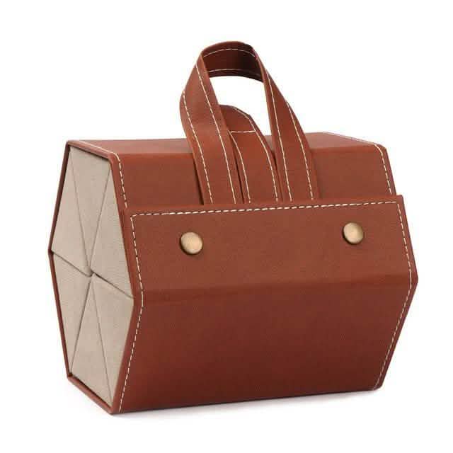 Leather Multiple Glasses Storage Case