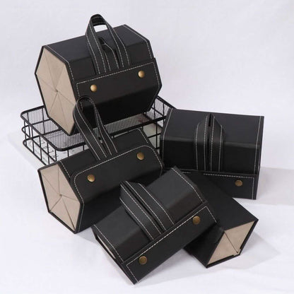 Leather Multiple Glasses Storage Case