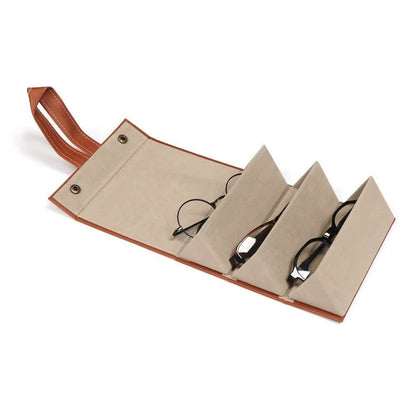 Leather Multiple Glasses Storage Case