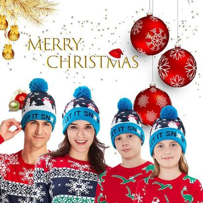 LED Christmas Knitted Hat