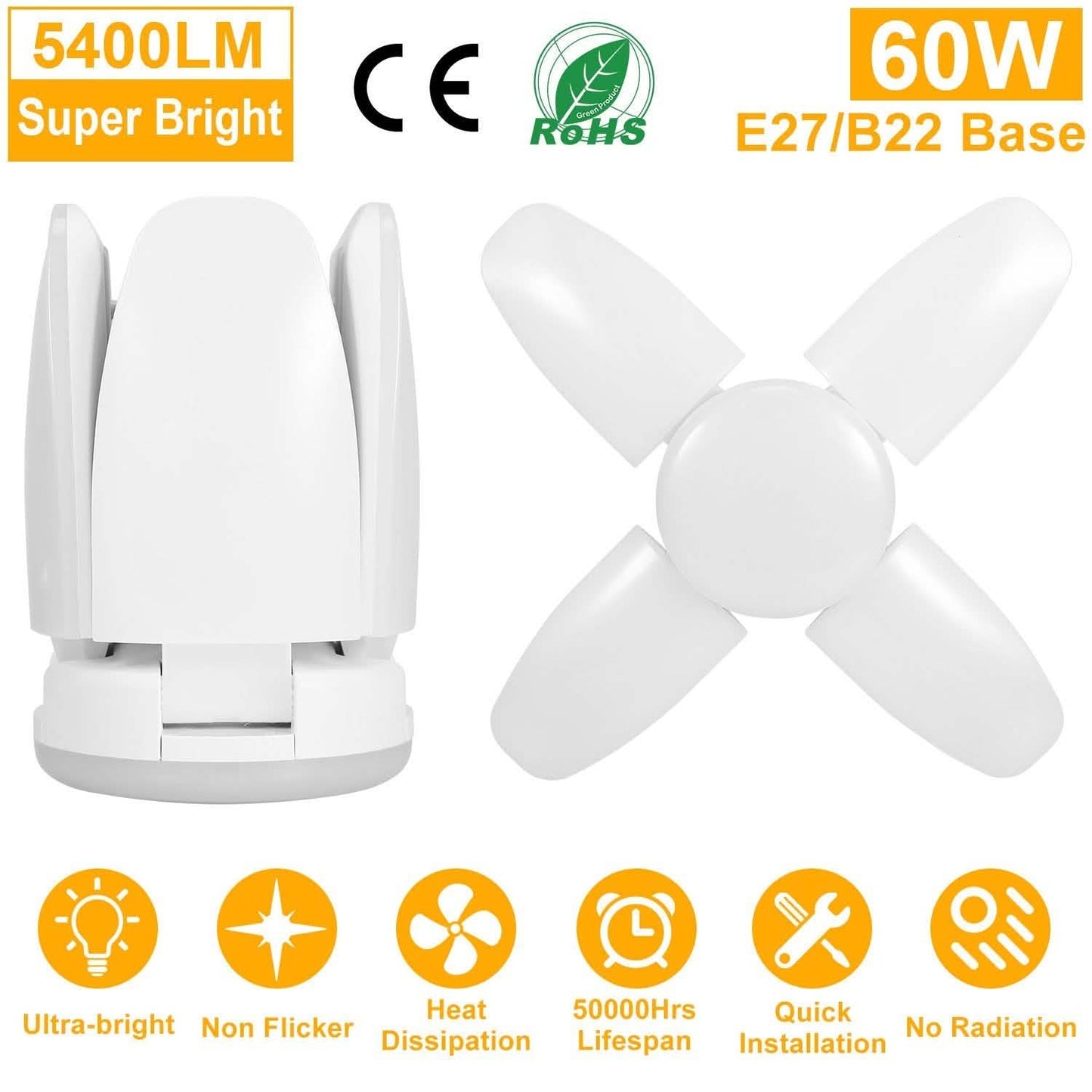 LED Garage Light E27/B22 60W