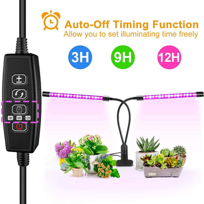 LED Grow Light Dual Head Lamp
