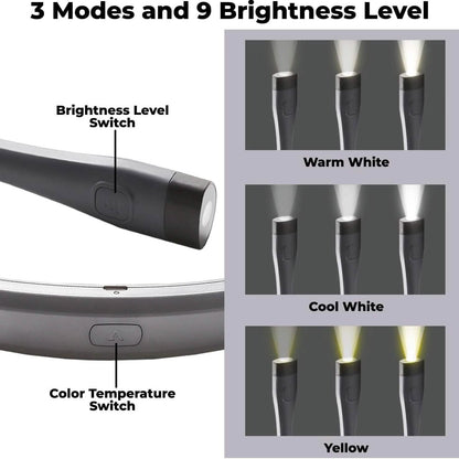 LED Hands-free Flashlight Neck Lamp