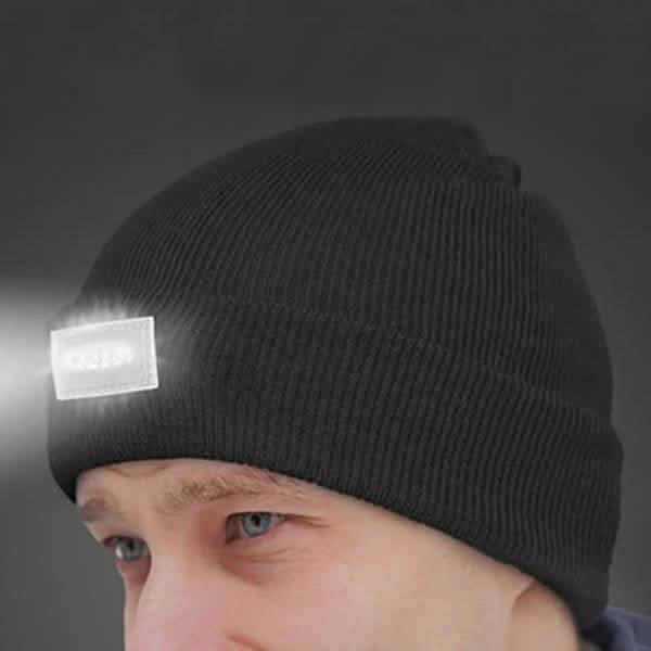 LED Headlamp Beanie for Men and Women